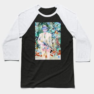 WILLIAM S. BURROUGHS watercolor portrait .2 Baseball T-Shirt